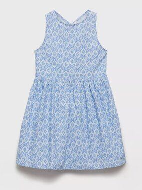 Blue print sleeveless Summer dress Girls Sz 11/12